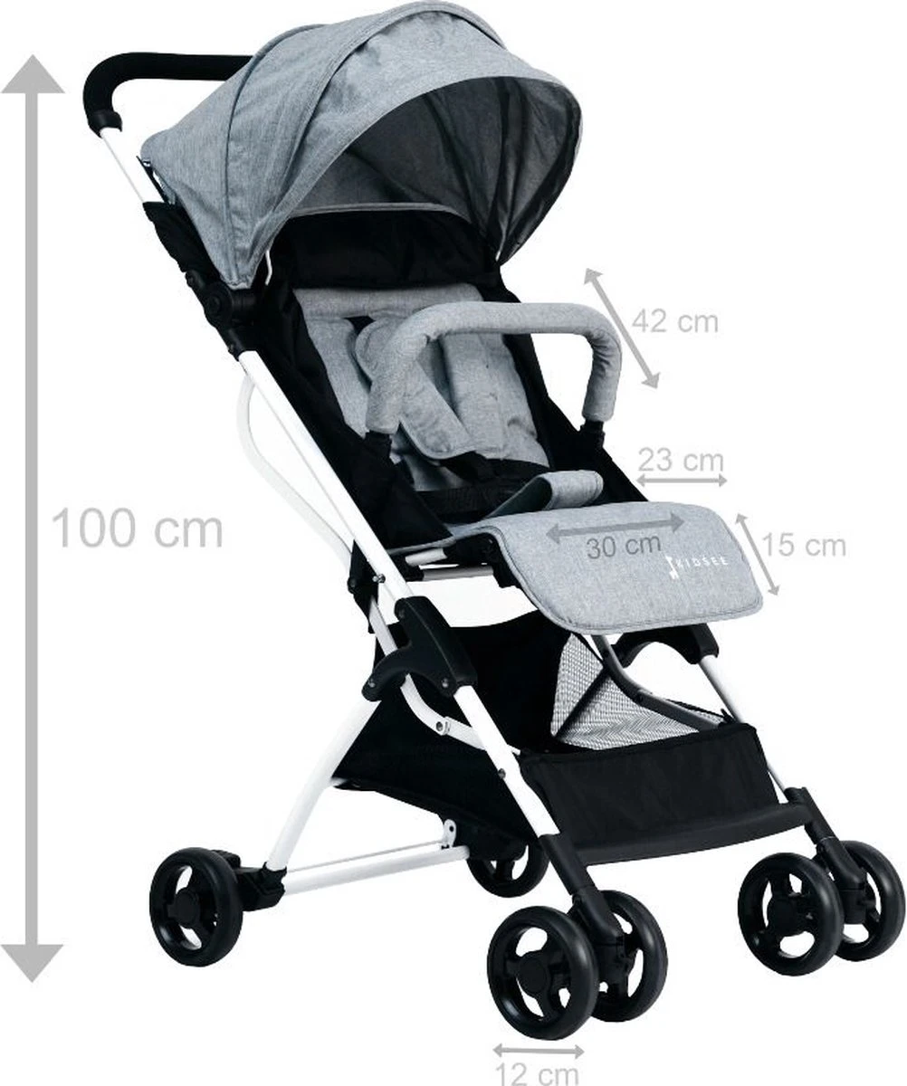 Buggy Kidsee Genius Grijs 6 Buggy Kidsee Genius Grijs - Afbeelding 4