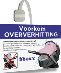 Dooky Universal Cover Zonnescherm Kinderwagen - Light Grey Crowns -Babyproducten 1006x1200 1