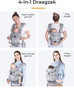 Deryan Meinkind Draagzak - Buikdrager 4-in-1 Antraciet/Grijs 22 Deryan Meinkind Draagzak - Buikdrager 4-in-1 Antraciet/Grijs -Babyproducten 1011x1200 5