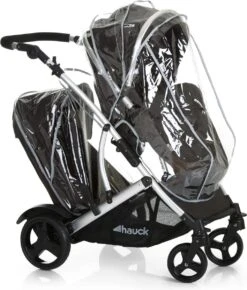 BERKATMARKT - Hauck Duett 2 Dubbele Kinderwagens Voor Baby's En Kinderen, Omkeerbare Zitting, In Hoogte Verstelbaar, Zonwering, Regenbescherming, Opvouwbaar, Tot 36 Kg, Zwarte Woud -Babyproducten 1021x1200 2
