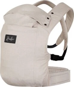 ROOKIE Baby Premium Draagzak- Design Buikdrager - Comfortabel En Ergonomisch - Pasgeboren Babydrager - Peuterdrager - Biologisch Katoen - Super Zacht - Unisex: Voor Mama En Papa (Beige) -Babyproducten 1023x1200 5