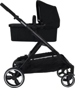 Deryan Evy Kinderwagen - Duo Kinderwagen - Uitbreidbaar - Inclusief Reiswieg - Zwart -Babyproducten 1025x1200 2