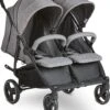 ABC Design Duo Kinderwagen Twin Circle Line - Inclusief Regenhoes - Woven Graphite -Babyproducten 1040x1200