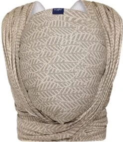 Zaffiro Be Close Beige Leaves Multifunctionele Draagdoek N17 7794