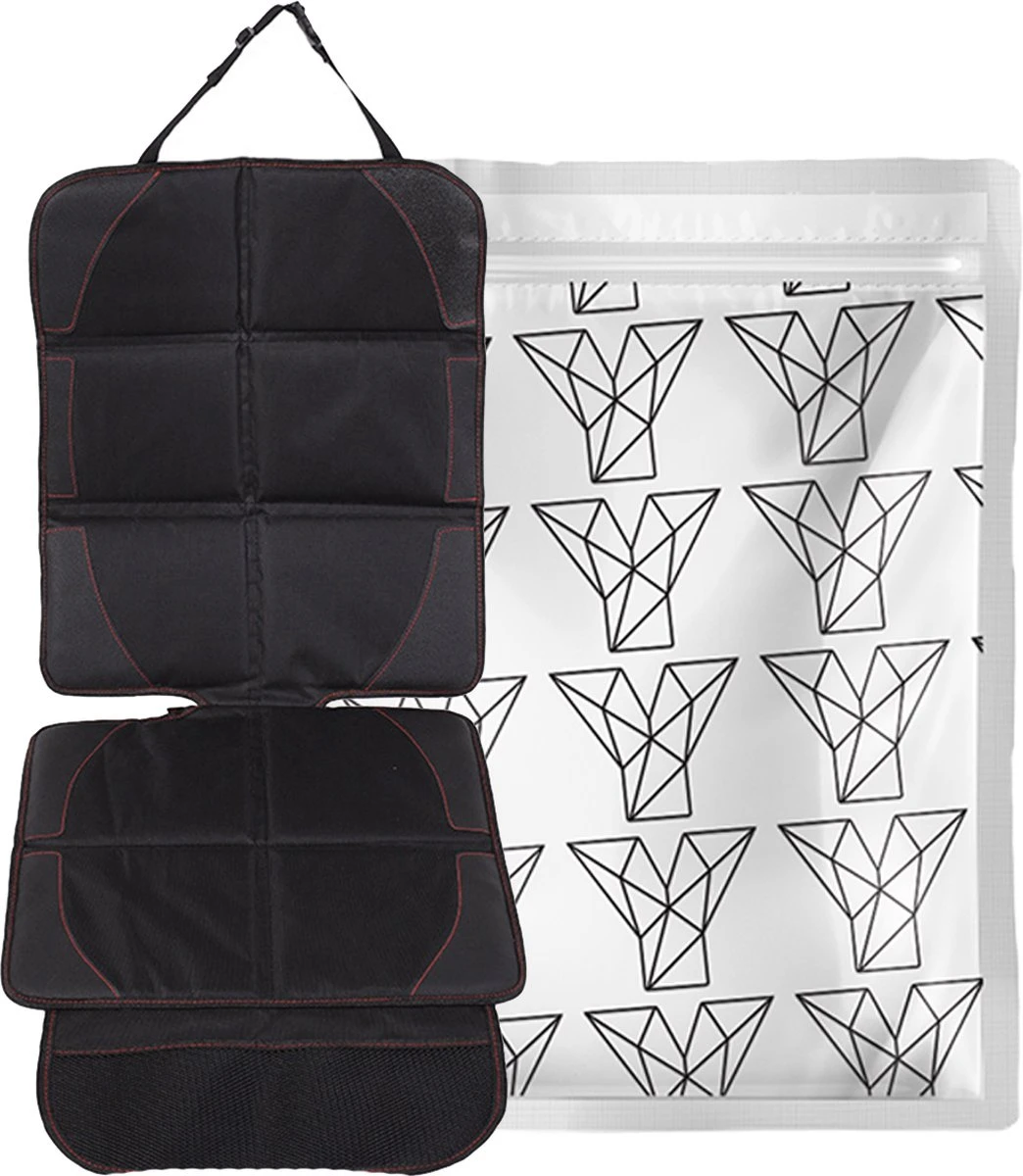 YONO Autostoel Beschermer Met Organizer - Hoes Bekleding Isofix Compatibel - Auto Accessoiers - Rugleuning Bescherming - Zwart 7 YONO Autostoel Beschermer Met Organizer - Hoes Bekleding Isofix Compatibel - Auto Accessoiers - Rugleuning Bescherming - Zwart - Afbeelding 5