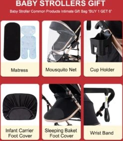 Luxe Kinderwagen 3 In 1 - Wandelwagen - Kinderwagen 3-in-1 Incl Autostoel - Kinderwagen Maxi Cosi – Buggy 3 In 1 - Newborn - Grijs -Babyproducten 1049x1200 3