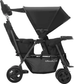 Joovy Caboose Too Ultralight Dubbele Buggy - Zwart - Duo Buggy - Lichtgewicht -Babyproducten 1058x1200