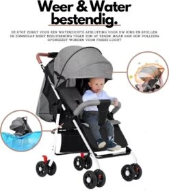 Child Supplies Buggy - Inklapbare Buggy - Baby Stroller - 3 In 1 - Kinderwagen - Roze -Babyproducten 1059x1200 5