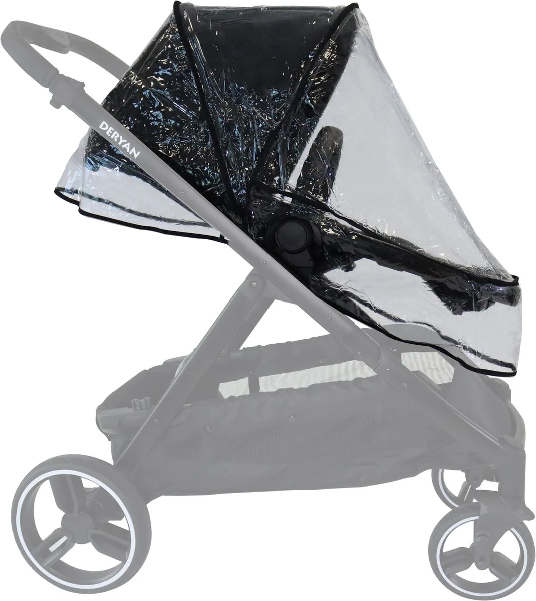 Deryan Evy Buggy Regenhoes - Transparant Regenscherm Voor Kinderwagen - Regenkap 4 Deryan Evy Buggy Regenhoes - Transparant Regenscherm Voor Kinderwagen - Regenkap - Afbeelding 2