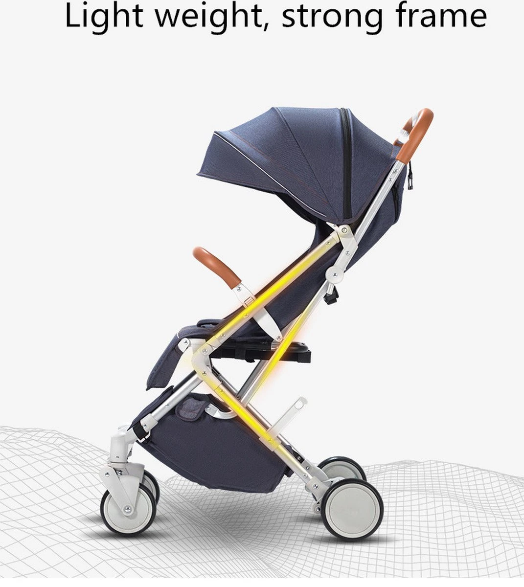 WOOSH New Buggy - Antraciet - One Hand Folding - 3 Slaapstanden - Wandelwagen Tot 25 Kg - Gratis Extra's 19 WOOSH New Buggy - Antraciet - One Hand Folding - 3 Slaapstanden - Wandelwagen Tot 25 Kg - Gratis Extra's - Afbeelding 17