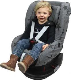 Dooky Seat Cover Groep 1 Autostoel Hoes Grey Star -Babyproducten 1078x1200