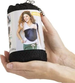 Minimonkey Mini Sling Draagzak - Zwart -Babyproducten 1079x1200 1