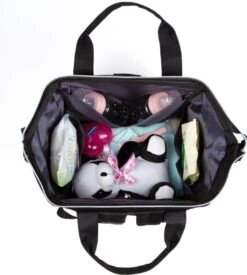 Pochon Baby - Luiertas Zwart - Thermosvakken - Kinderwagen Vriendelijk - Grote Capaciteit - 27,7 Liter -Babyproducten 1079x1200 2