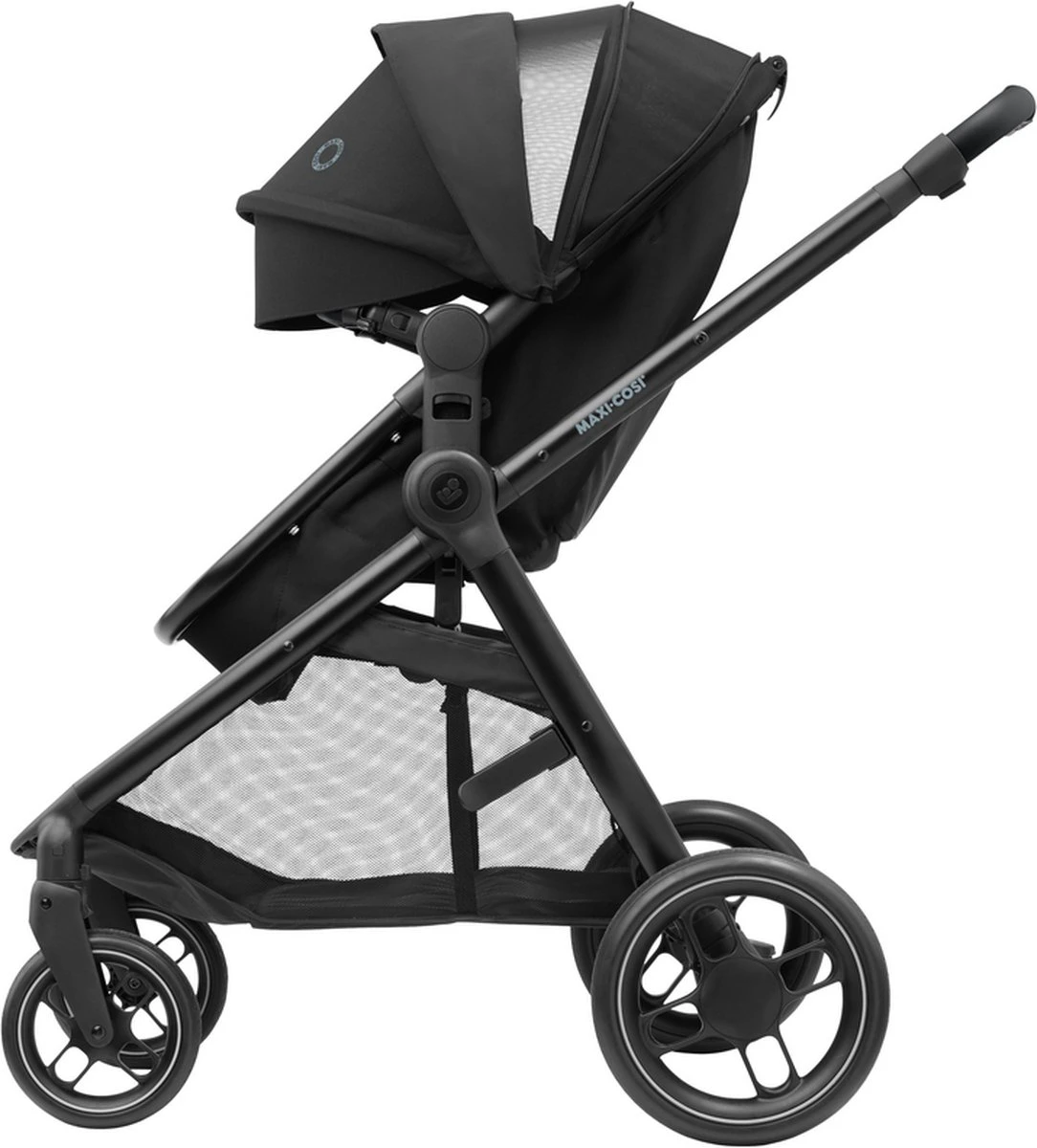 Maxi-Cosi Zelia³ Kinderwagen - Essential Black (zwart Frame + Zwart Leer) 13 Maxi-Cosi Zelia³ Kinderwagen - Essential Black (zwart Frame + Zwart Leer) - Afbeelding 11