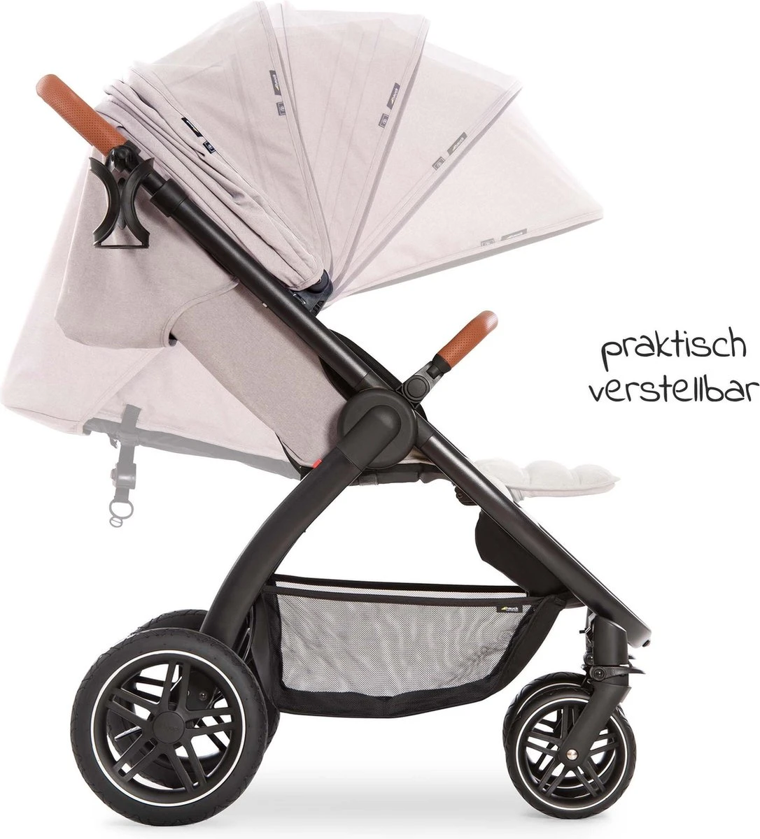 Hauck UpTown Buggy - Met één Hand Opvouwbaar - Beige 6 Hauck UpTown Buggy - Met één Hand Opvouwbaar - Beige - Afbeelding 4