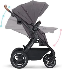 Kinderkraft B-Tour Ash Grey 3-in-1 Combi Kinderwagen Incl. Autostoel KSBTOU00DGR3000 -Babyproducten 1087x1200 2