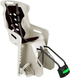 Brioso Fietsstoeltje Achter – Achterzitje Fiets – Kinderzitje Fiets – Zandgrijs/zwart