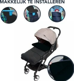Achaté Voetenzak - Voor Kinderwagen Of Stoeltje – Baby Slaapzak - Autostoel - Zwart 15 Achaté Voetenzak - Voor Kinderwagen Of Stoeltje – Baby Slaapzak - Autostoel - Zwart -Babyproducten 1090x1200 13