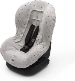 Dooky Seat Cover Groep 1 Autostoel Hoes Light Grey Crowns -Babyproducten 1110x1200
