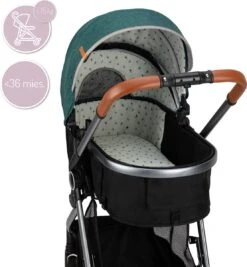 MoMi Kinderwagen - Compacte 2 In 1 Combiwagen - Limuru - Groen (geschikt Van 0-3 Jaar) -Babyproducten 1110x1200 5