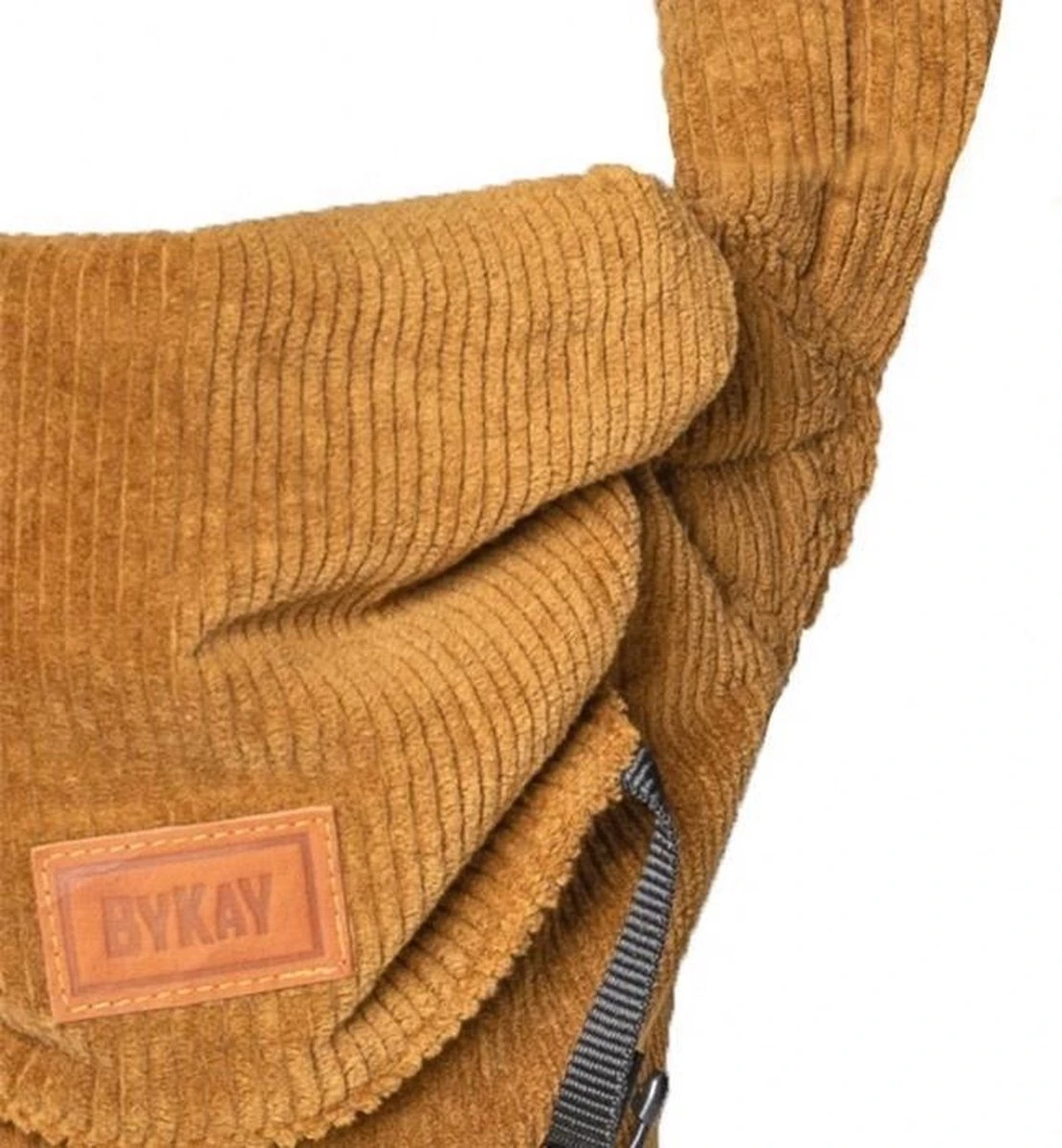 ByKay - Draagzak - Click Carrier Classic - Ribbed Velvet - Mustard Brown 5 ByKay - Draagzak - Click Carrier Classic - Ribbed Velvet - Mustard Brown - Afbeelding 3