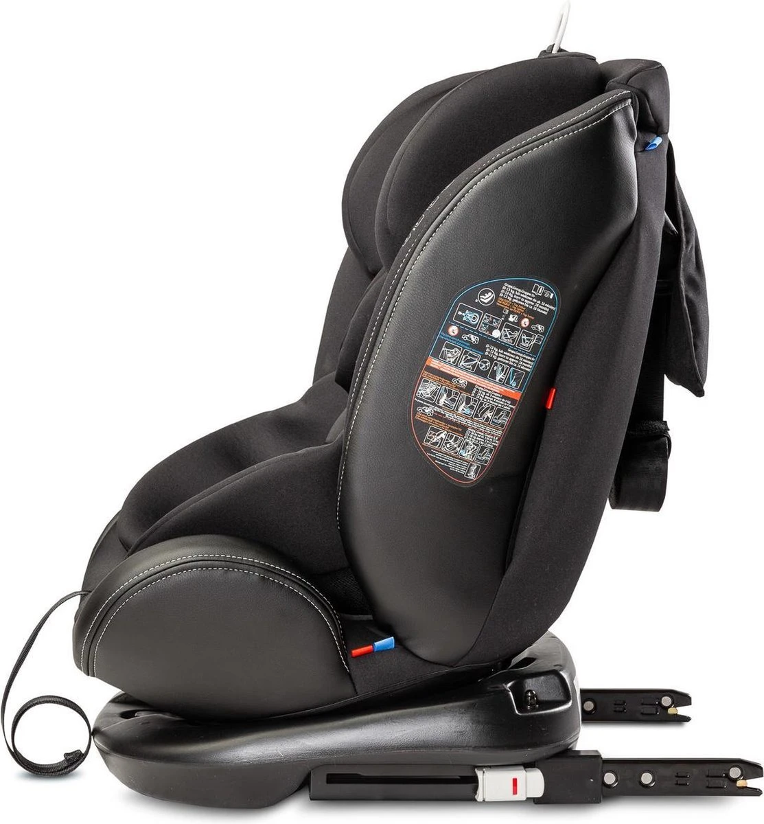 MUNDO 0-36 KG ISOFIX - 360 Graden Draaibaar Zwart 7 MUNDO 0-36 KG ISOFIX - 360 Graden Draaibaar Zwart - Afbeelding 5