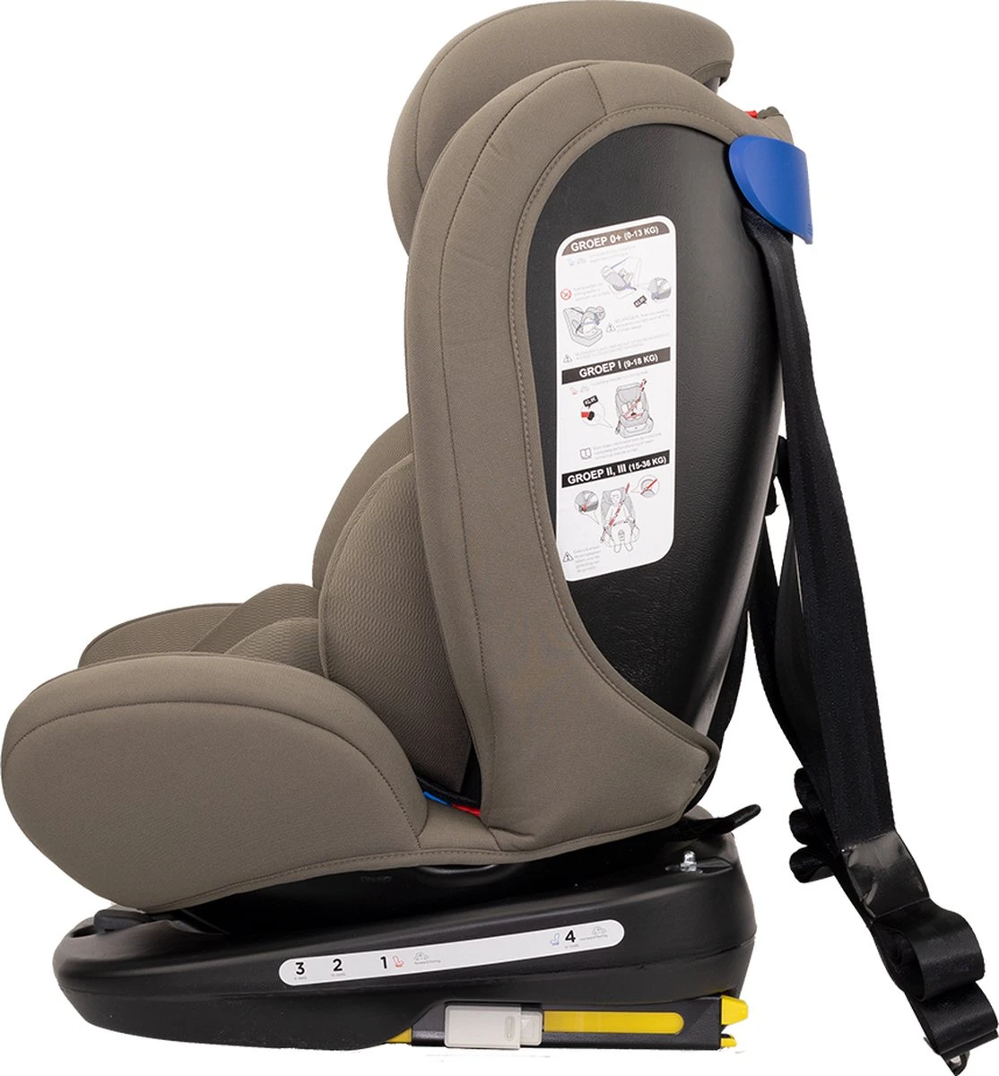 Autostoel Novi Baby® Goliath Premium 0-1-2-3 Isofix Rotation Dark Taupe 10 Autostoel Novi Baby® Goliath Premium 0-1-2-3 Isofix Rotation Dark Taupe - Afbeelding 8