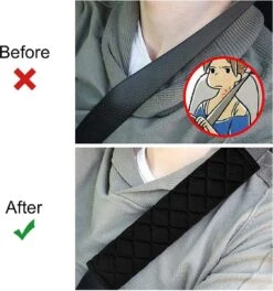 BOTC Gordelhoezen - Schouderhoezen - Gordelkussen - Auto Gordel Beschermer - 2 Stuks Gordelbeschermer - Universele Autogordel Cover -Babyproducten 1123x1200