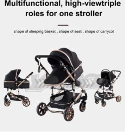 Merkloos Luxe Multi-functionele 3 In 1 Wandelwagen - Babywagen - Kwalitatieve Buggy - Opklapbare Kinderwagen - Licht En Flexibel -Babyproducten 1130x1200 2