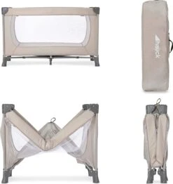 Hauck Dream N Play Campingbedje Set - Met Matras En Muggennet - Beige -Babyproducten 1130x1200 4