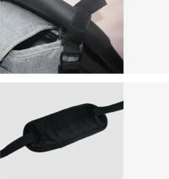 3 In 1 Kinderwagen Tas Universele Wandelwagen | Luiertas Draagtas Reistas Met Fles En Bekerhouder | - Zwart -Babyproducten 1133x1200