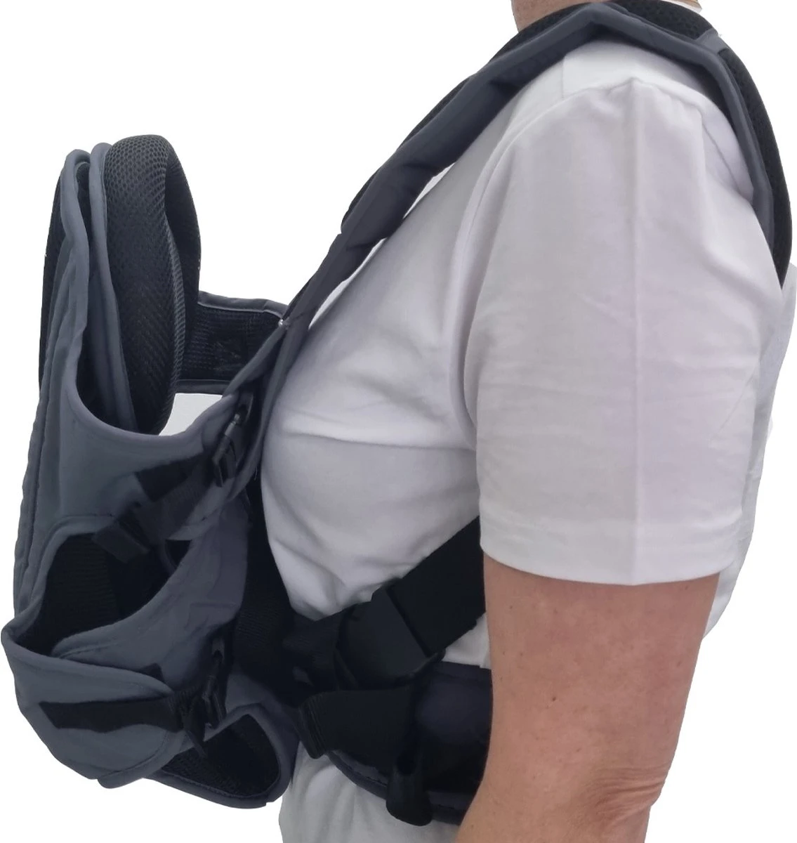 Merkloos Ergonomische Babydrager - Grijs - Draagzak - Voor Buik En Rug 7 Merkloos Ergonomische Babydrager - Grijs - Draagzak - Voor Buik En Rug - Afbeelding 5