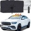 TDR - Zonnescherm / Autoparaplu - Binnenkant Voorruit Auto - Opvouwbaar - Hitte En UV Bescherming - 122 X 65 Cm -Babyproducten 1141x1200