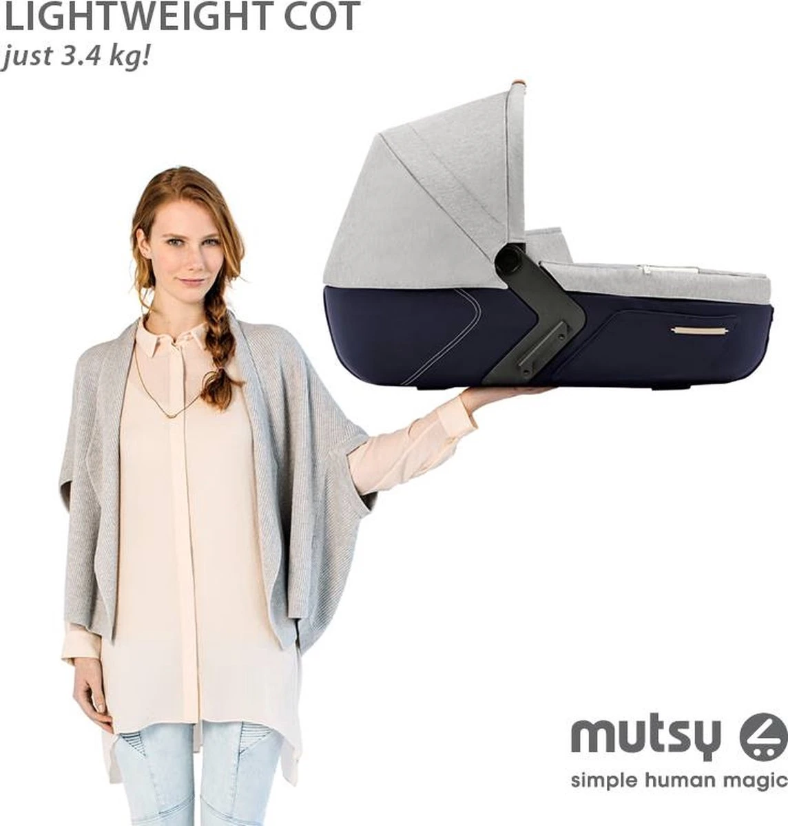 MUTSY - IGO - Kinderwagen - Onderstel: Heritage Green Blue I2 - Reiswieg: IGO Midnight 11 MUTSY - IGO - Kinderwagen - Onderstel: Heritage Green Blue I2 - Reiswieg: IGO Midnight - Afbeelding 9