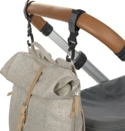 LÄSSIG Luiertas Rolltop Backpack Rugzak Incl Verschoningsmatje Choco Mélange Limited Edition -Babyproducten 1145x1200 4