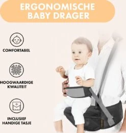 Deryan Pack Light Luxe Heupdrager - Ergonomische Draagzak + Opbergvakjes Grijs -Babyproducten 1146x1200 9