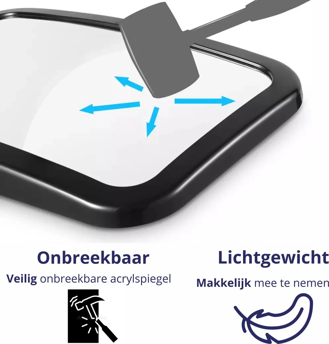 Nelbar Autospiegel Baby Verstelbaar – Achteruitkijkspiegel – Drempelproef – Baby Spiegel Auto Achterbank – Achteruitkijk Spiegel – 360 Graden Verstelbaar – XL Formaat 7 Nelbar Autospiegel Baby Verstelbaar – Achteruitkijkspiegel – Drempelproef – Baby Spiegel Auto Achterbank – Achteruitkijk Spiegel – 360 Graden Verstelbaar – XL Formaat - Afbeelding 5