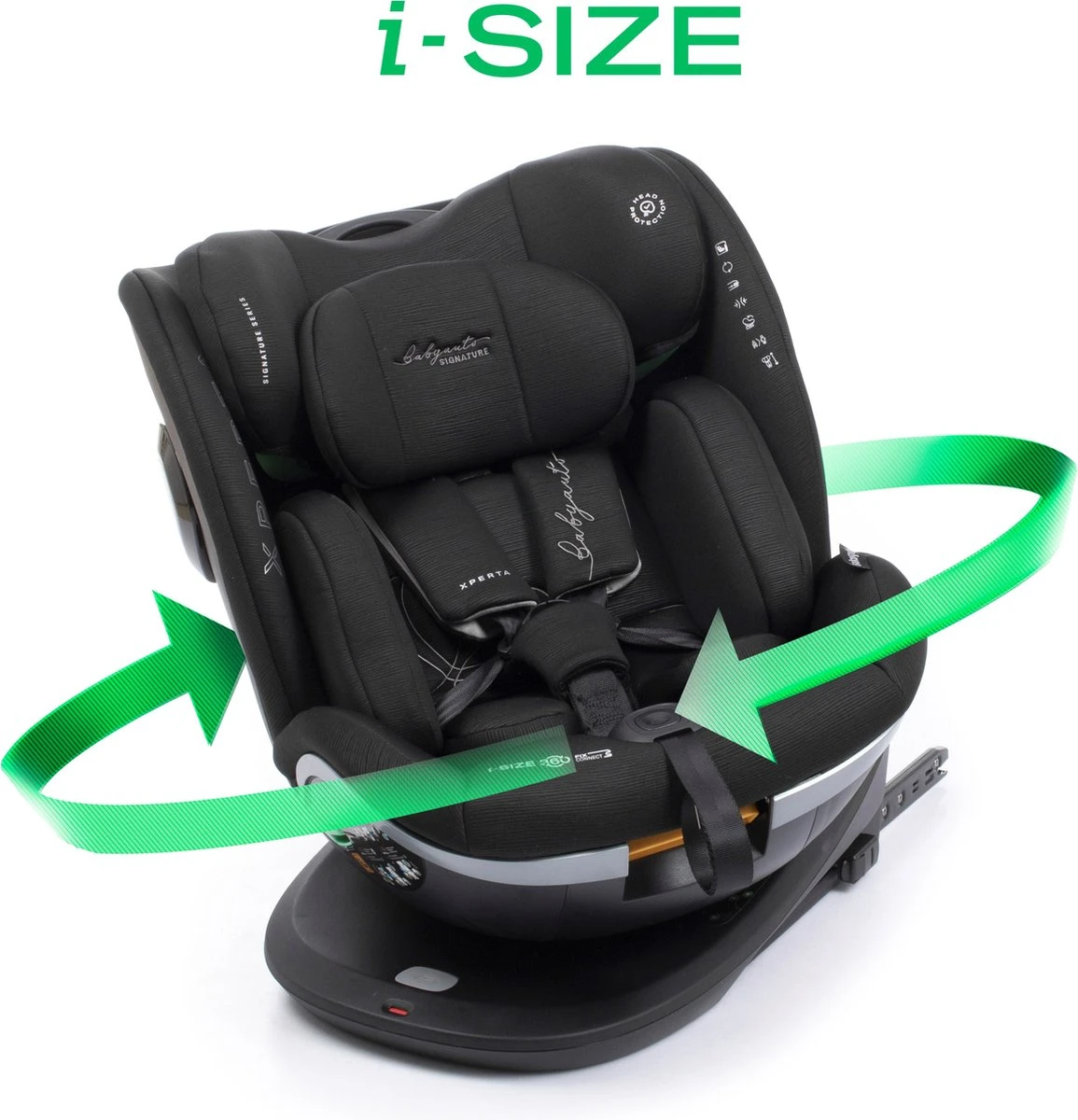 Babyauto Xperta I-Size Autostoel - 360° Met Isofix - Zwart (40-150 Cm) 3 Babyauto Xperta I-Size Autostoel - 360° Met Isofix - Zwart (40-150 Cm)