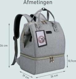 Rose & Ollie Kolftas Rugtas Grijs - Koeltas Moedermelk -Babyproducten 1155x1200 8