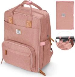 Brisby Slijtvaste Luiertas – Verzorgingstas – Met Buggymontage - Roze