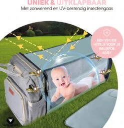Vulpes BabyCare® Luiertas Rugzak - Luiertassen Met Babybed - Grote Luiertas Met Wieg- Luiertas Verzorgingstas Met Babybedje - Verzorgingsrugzak - Grijs 18 Vulpes BabyCare® Luiertas Rugzak - Luiertassen Met Babybed - Grote Luiertas Met Wieg- Luiertas Verzorgingstas Met Babybedje - Verzorgingsrugzak - Grijs -Babyproducten 1162x1200 7