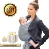 Ergonomische Rekbare Baby Draagdoek Van Katoen Om Te Knopen -Licht Grijs - Babywrap - Draagdoeken - Babydrager - Buikdrager – Rugdrager – Heupdrager - Baby Sling – Baby Carrier – Draagzak - Baby Wrap Sling - Draagdoek – Handleiding - Gratis Slabbetje 2 Ergonomische Rekbare Baby Draagdoek Van Katoen Om Te Knopen -Licht Grijs - Babywrap - Draagdoeken - Babydrager - Buikdrager – Rugdrager – Heupdrager - Baby Sling – Baby Carrier – Draagzak - Baby Wrap Sling - Draagdoek – Handleiding - Gratis Slabbetje -Babyproducten 1169x1200 4