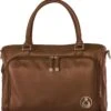 Grote Luiertas Double Zip Satchel Chestnut Redwood - Kunstleer - 42 Cm Breed -Babyproducten 1169x1200 6