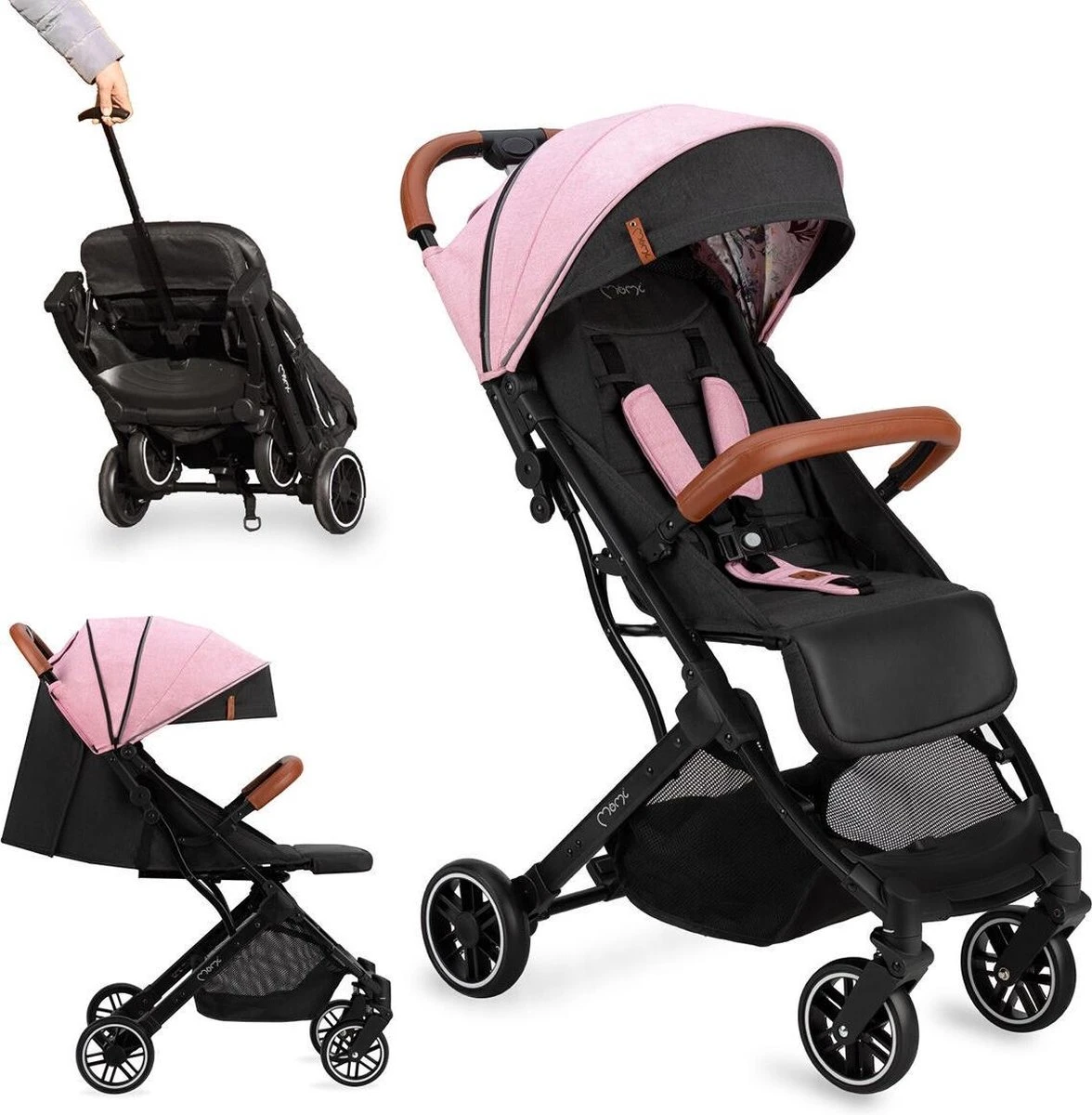 Momi Estelle Pink Wandelwagen WOSP00004 3 Momi Estelle Pink Wandelwagen WOSP00004