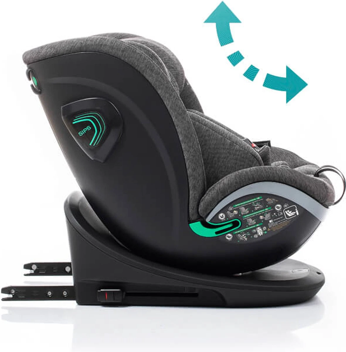 Babyauto Xperta I-Size Autostoel - 360° Met Isofix - Zwart (40-150 Cm) 18 Babyauto Xperta I-Size Autostoel - 360° Met Isofix - Zwart (40-150 Cm) - Afbeelding 16