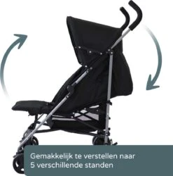 Prénatal Plus Buggy - Kinderwagen - Inklapbaar En Verstelbaar - Met Boodschappenmand - Plooibuggy Zwart -Babyproducten 1184x1200 1