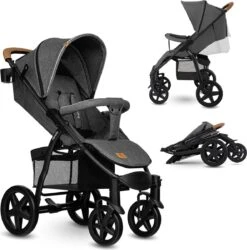 Lionelo Annet Plus - Kinderwagen 2in1 - Inklapsysteem - XXL Dakje - Tot 22 Kg