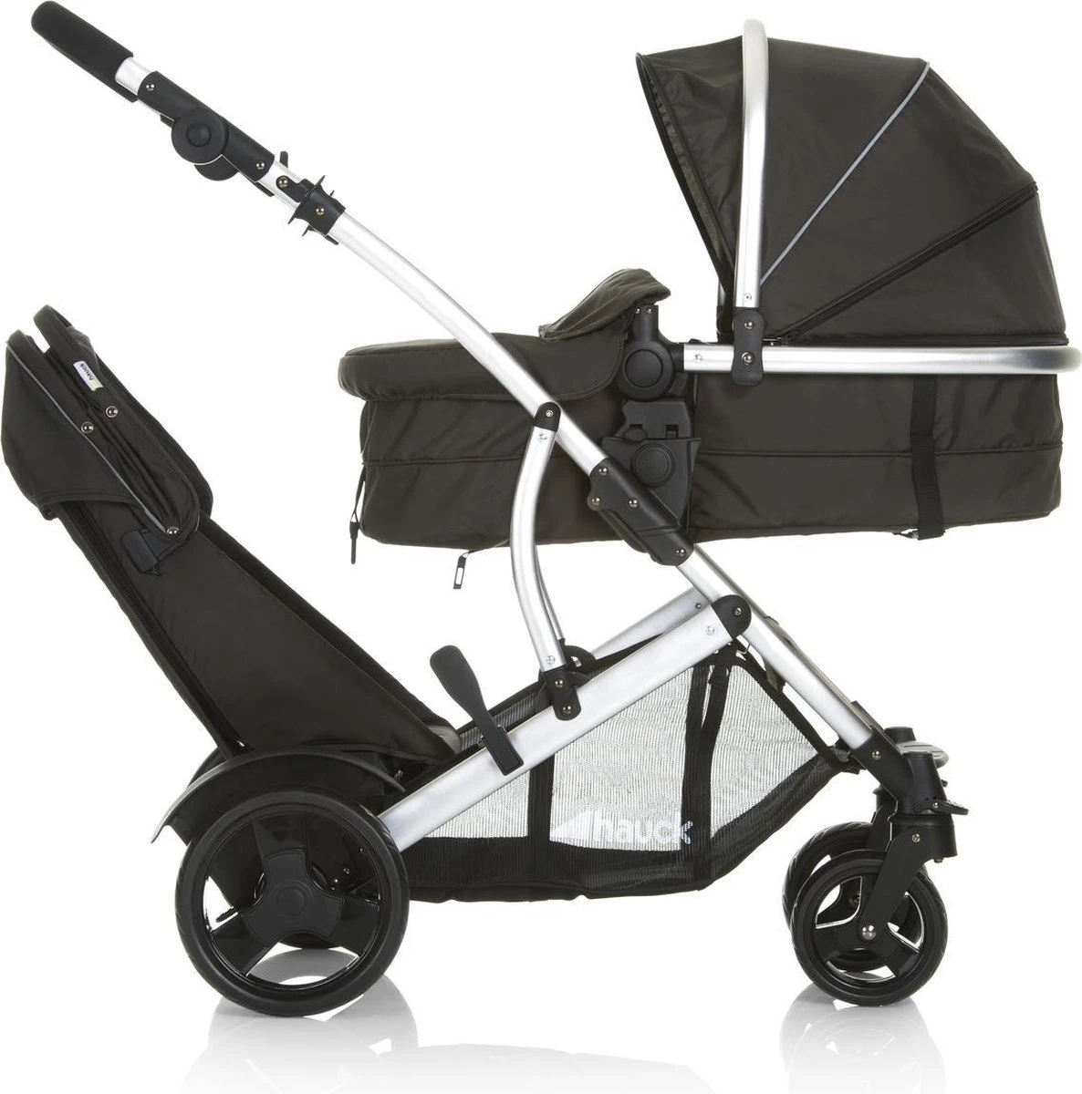 Hauck Duett 2 Duo Kinderwagen - Zwart 12 Hauck Duett 2 Duo Kinderwagen - Zwart - Afbeelding 10