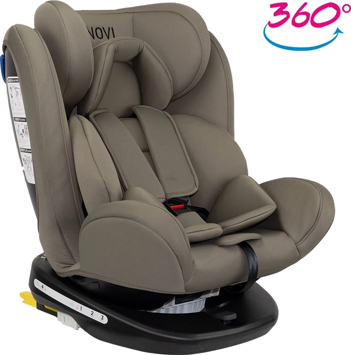Autostoel Novi Baby® Goliath Premium 0-1-2-3 Isofix Rotation Dark Taupe 3 Autostoel Novi Baby® Goliath Premium 0-1-2-3 Isofix Rotation Dark Taupe