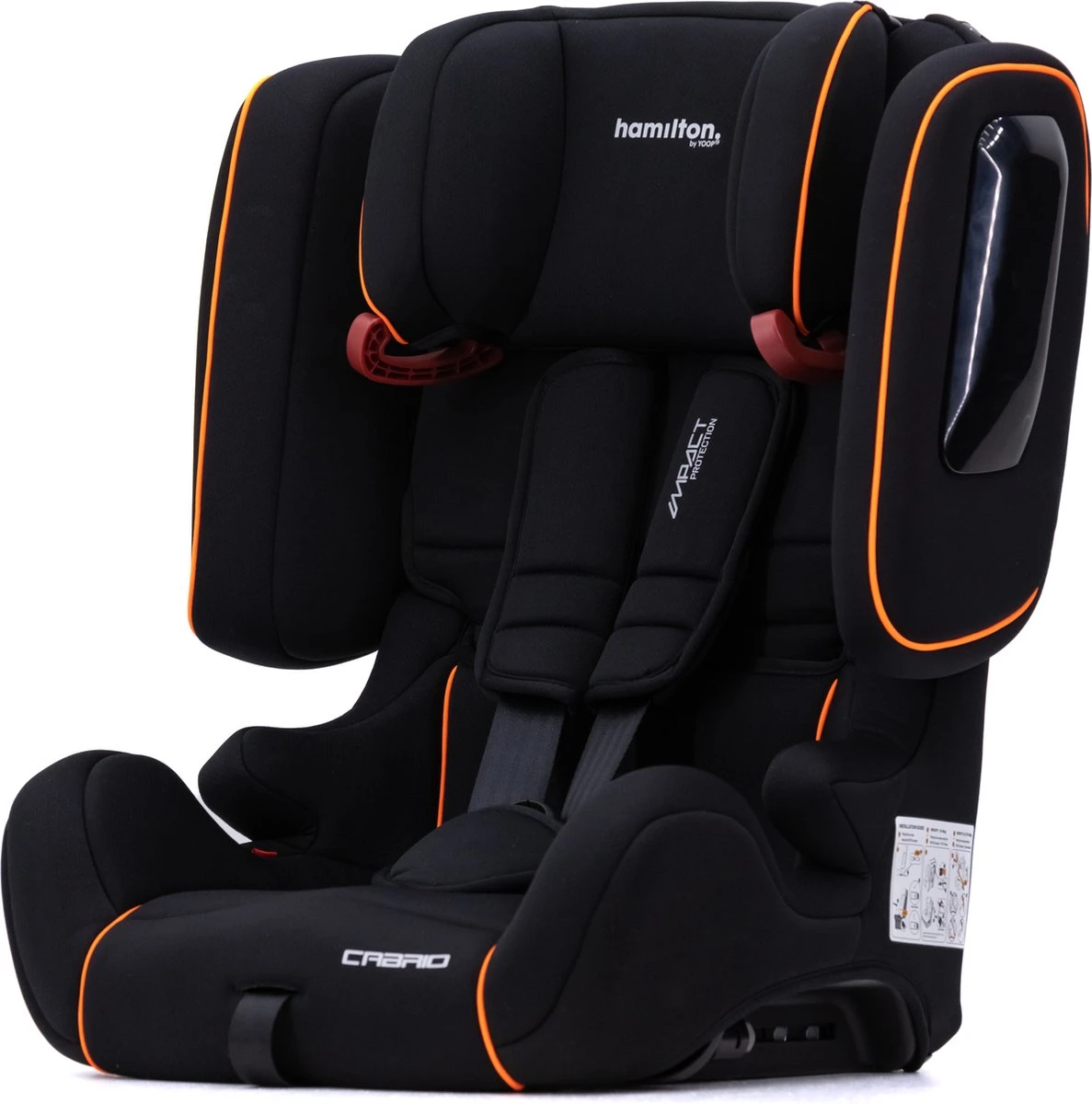 Hamilton By Yoop Cabrio Premium Opvouwbare Autostoel – Veilig, Comfortabel En Lichtgewicht Autozitje – Groep I, II, III Autostoeltje Voor 9 Maanden Tot 12 Jaar – Neon Oranje – ISOFIX Kliksysteem - 1e Opvouwbare Autostoel Ter Wereld 10 Hamilton By Yoop Cabrio Premium Opvouwbare Autostoel – Veilig, Comfortabel En Lichtgewicht Autozitje – Groep I, II, III Autostoeltje Voor 9 Maanden Tot 12 Jaar – Neon Oranje – ISOFIX Kliksysteem - 1e Opvouwbare Autostoel Ter Wereld - Afbeelding 8